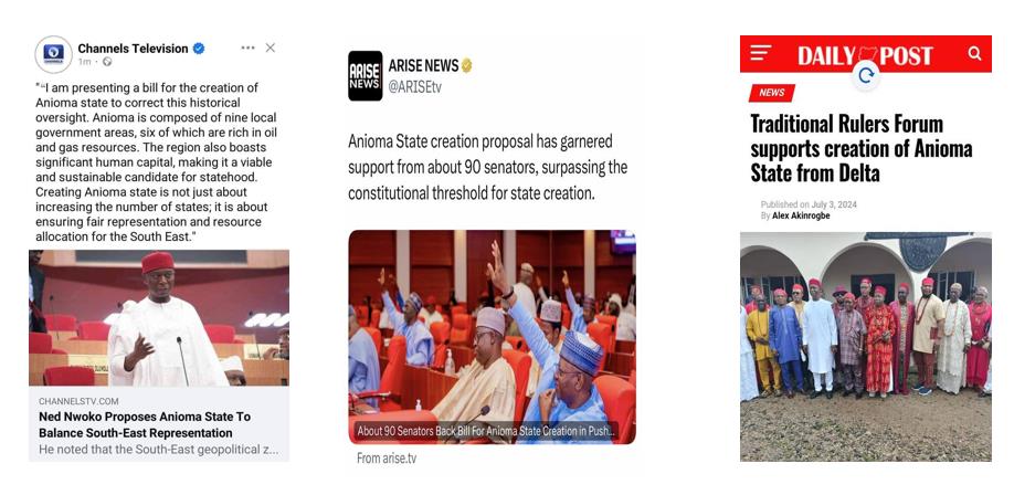 Anioma State in news